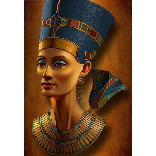 5D diy Diamond Painting"Nefertiti egyptian queen"Cross Stitch Full diamond embroidery Mosaic pattern beads