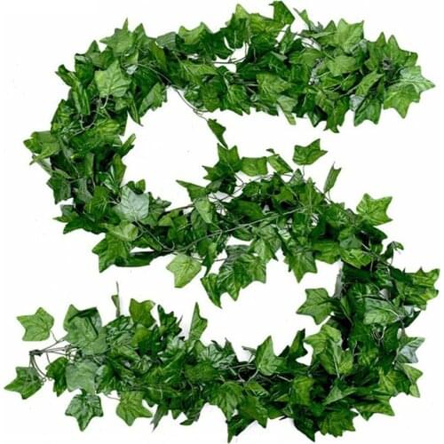80 Pieces 12 Creeper Simulation Small Rattan Strip Realistic And Flexible Decoration Grape Leaf Ivy Rattan Garden Decoration