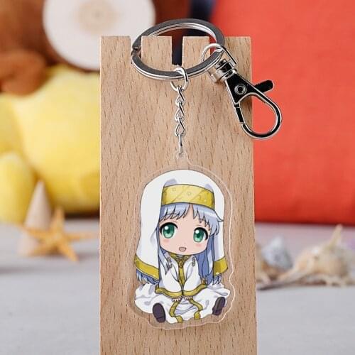 1pcs Anime Keychain Aru Majutsu no Index Misaka Mikoto Railgun Bonnefeuill Pendant Keyrings Keychain