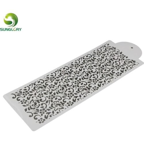 Flowers Cake Stencil Decoration Cake Template Mold Cupcake Cookie Stencil Molds For Baking Fondant Cake Decorating Tools Kitchen