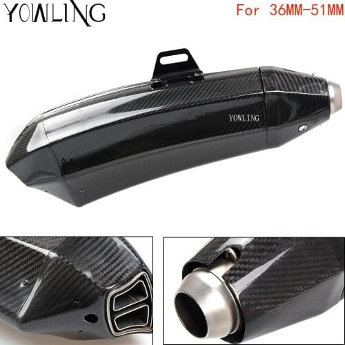 Motorcycle Real Carbon Fiber Exhaust Muffler Pipe Escape DB Killer FOR KAWASAKI ninja 650r er6f er-6n f z750 z800 z1000 zx9r 10r