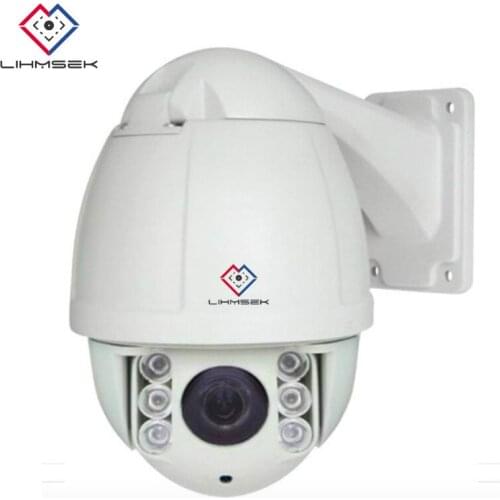 Lihmsek H.265 4MP Mini security ptz POE ip camera megapixel 10X optical zoom 50m IR night vision outdoor waterproof speed dome
