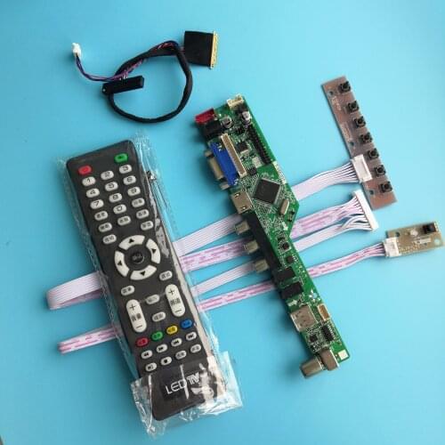 Kit for LP140WH4(TL)(C1) Controller driver board USB HDMI 14" 40pin LVDS LCD LED TV AV VGA remote Panel Screen 1366X768