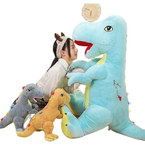 Kawaii simulation dinosaur animal crossing peluches grandes plush animal pillow baby comfort home room decoration holiday gifts