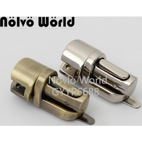 Nolvo World 2-10 pieces 5 colors 33*18mm Bag locks Press locks Bag metal lock for bag hardware