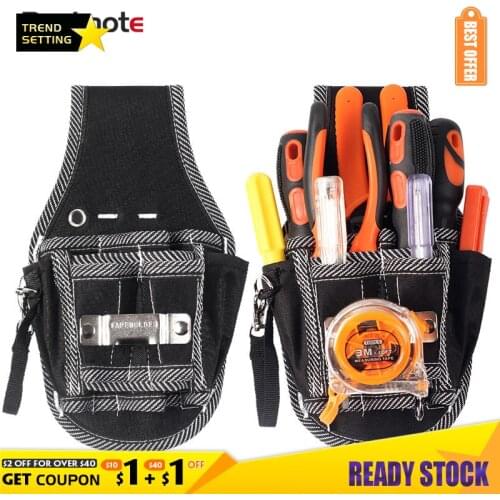 Multifunction Oxford Cloth Toolkit Electrician Instrument Hardware Storage Pouch DIY Waist Belt Tool Bag