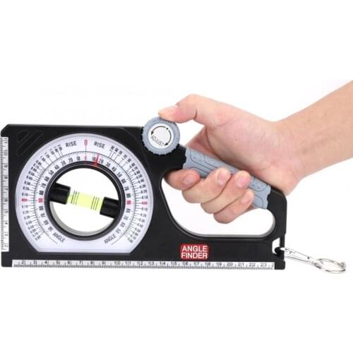 Multi-Function Slope Gauge Constructing Engineering 130 Degree Angle Finder with Carabiner