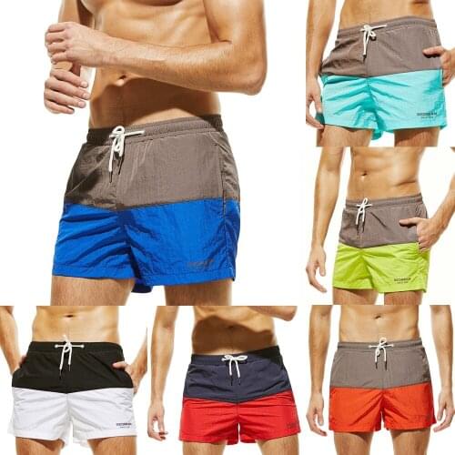 Mens Bright Leather Swimming Trunks Beachwear Underwear Surf Boardshorts Sexy Boxer Gay Solid Reflective Dropship#0422