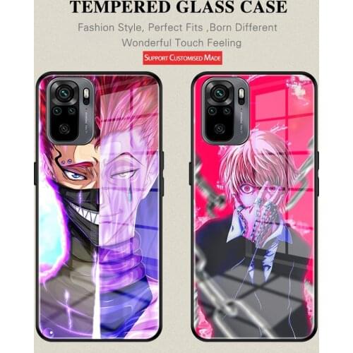 Hunter X Hunter Tempered Glass Phone Case Anti-fall For Xiao mi 9 10 8 10Pro11 Redmi Note9 9Pro 10 10Pro POCO X3