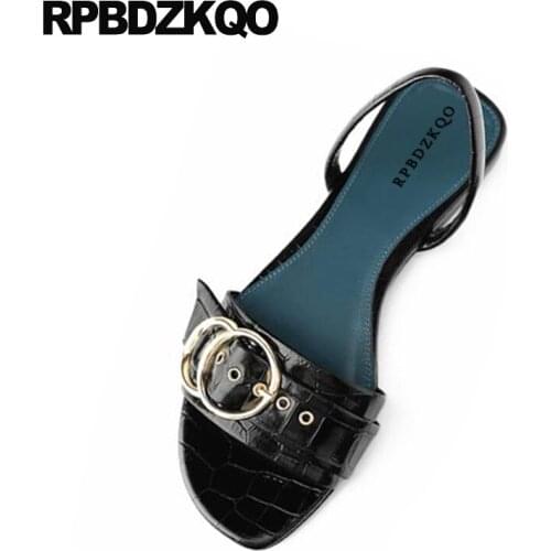 Women sandals flat summer 2019 ladies fashion black beige shoes slingback large size open toe casual big slip on plus designer