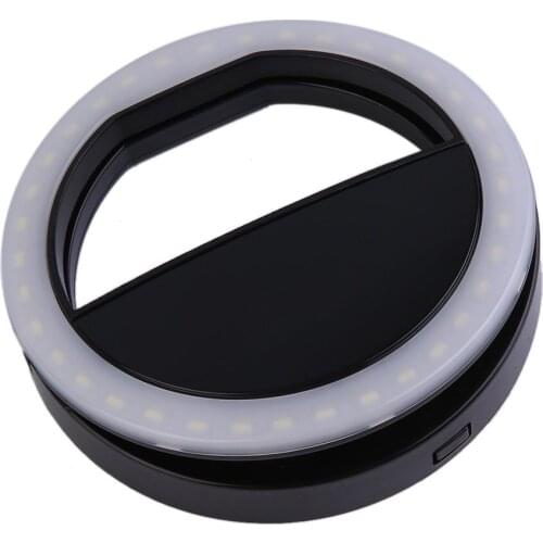 Mobile Phone Clip Selfie LED Auto Flash For Cell Phone Smartphone Round Portable Selfie Flashlight Mini Camera Flashlight