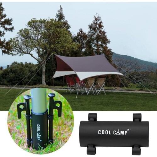 Outdoor Awning Rod Holder Camping Awning Pole Holder Canopy Rod Sunshade Windproof Fixed Tube Stand