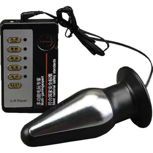 Electric Shock Vibrators for women Pulse Stimulation Electro Shock Big Anal-plug Adult Sex Toys Butt Plug Sex products