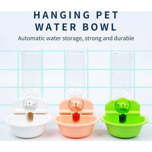 Pet Supplies Automatic Drinking Fountain Hanging Cage Feeder Container Storage Dog Cat Bowl Bottle Disassemble Feeder