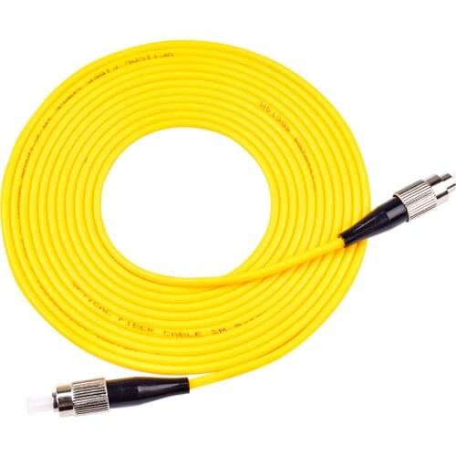 10PCS High Quality FC UPC 3meter/5meter/10Meter 9/125 Simplex Single-Mode Fiber Optic Patch Cord Cable free shipping
