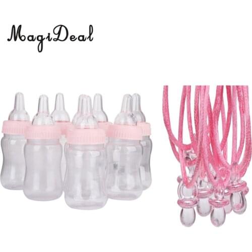 22pcs/Set Mini Pacifier Necklaces Feeding Bottle Game Gifts Baby Shower