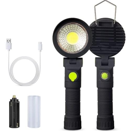 Emergency Working Light USB Charging DC5V ABS COB Working Lamp Portable Camping Lantern 18650*1/AAA*3 Battery Not Included