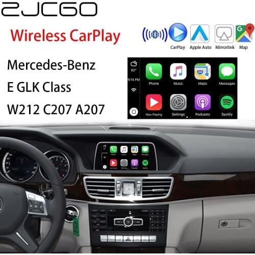 ZJCGO Wireless Apple CarPlay Android Auto interface adapter BOX For Mercedes-Benz E GLK Class W212 C207 A207 NTG System