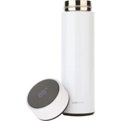 Digital Thermos With Led Display White Thermos Cup Coffee Tea Thermos Sport Travel Mug Large Capacity Thermocup