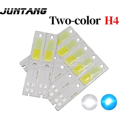 CSP car headlight c6 H4 bi-color light source white ice blue 8*44mm 9V 1200mA 15W motorcycle light h4 cob led