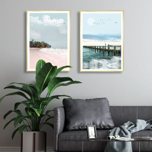 Photography Landscape Poster Seascape Wall Art Nature Canvas Painting Quote Wall Art Pictures For Living Room Modern Decorative