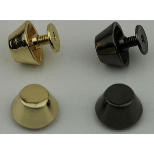 Zinc alloy bucket nails rivet screws luggage hardware accessories bags and handbags parts silver gold gunmetal foot feets
