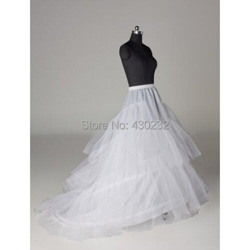 Good price and quality Wedding Gown Train Crinoline Underskirt 3-Layers petticoat