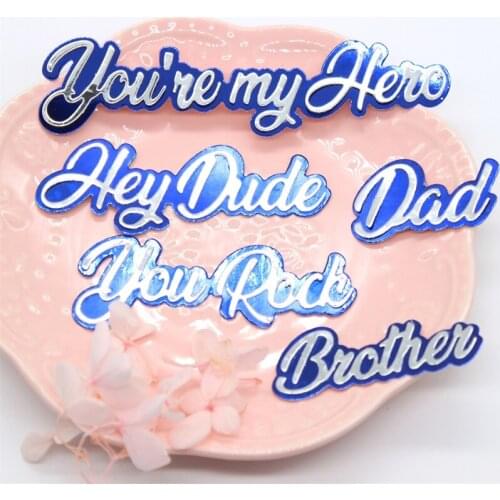 YPP CRAFT you're my Hero Metal Cutting Dies Stencils for DIY Scrapbooking/photo album Decorative Embossing DIY Paper Cards