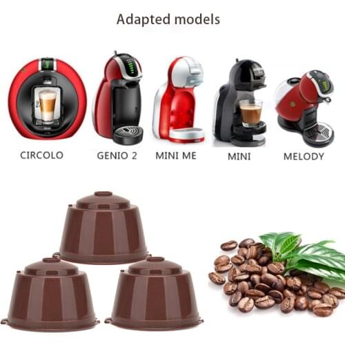 Reusable Coffee Capsule Refillable Caps Filter Baskets Pod Soft Taste Sweet For Dolce Gusto Models Refillable Filter Coffeeware
