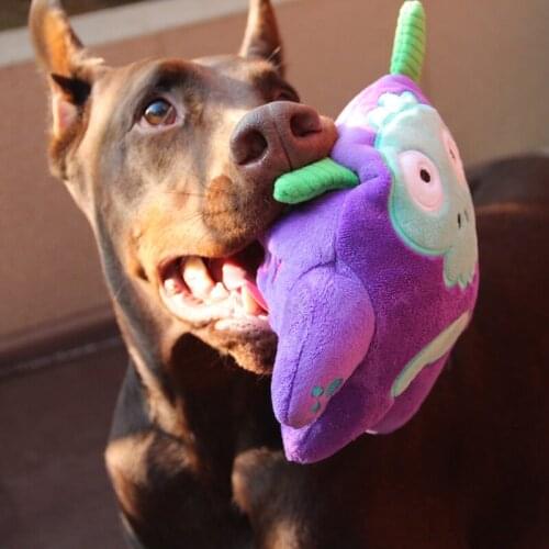 Stuffed Dog Toys for Large Dogs Resistant Bite Interactive Plush Squeaky Dog Toy for Small Dogs Aggressive Chewers Pet Supplies