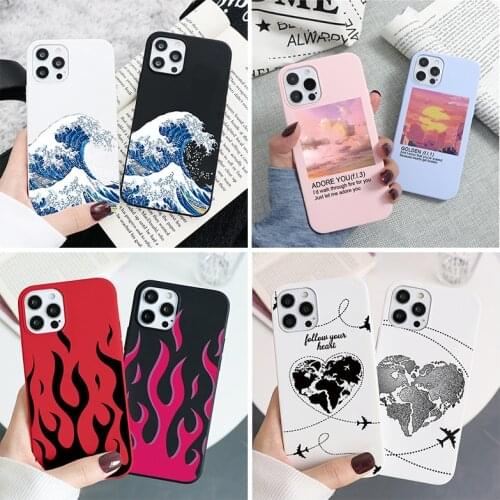 Airplane Love Soft TPU Case For iPhone 12 Pro Mini XR 10 X XS Max 7 8 6 6S Plus SE 2 Cover For iPhone 11 Pro Max Case Capa Funda