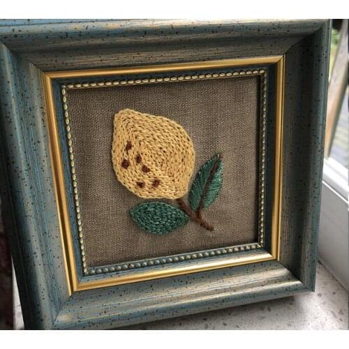 15x15cm Flower Shop Plant Series European embroidery kit simple three-dimensional embroidery Ribbon kit embroidery needlework