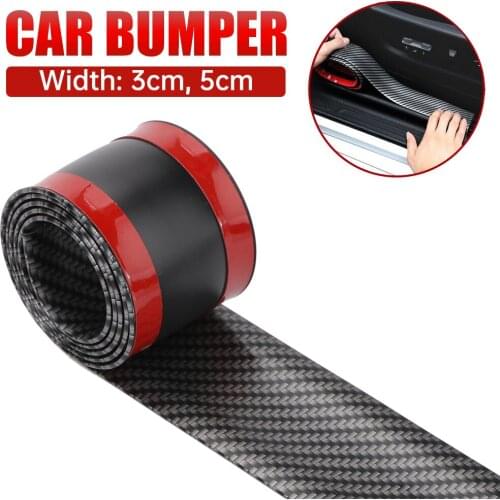 Vehemo Anti-Scratch Sticker Car Carbon Fiber Anti-Collision Stickers Auto Parts SUV 1 M Front and Rear Bars MVP Threshold