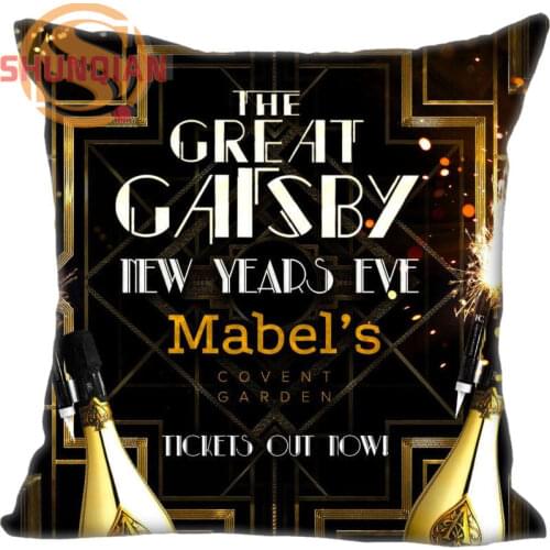 New Nice Great Gatsby Pillowcase Wedding Decorative Pillow Case Customize Gift For Pillow Cover A311&41