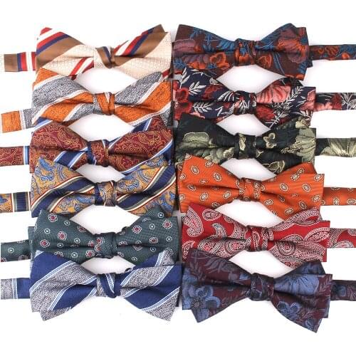 New Party Bowtie Floral Bow tie For Women Men Butterfly Ladies Bow knot Groom Bow Ties Cravats Wedding Bow ties Groomsmen Gifts