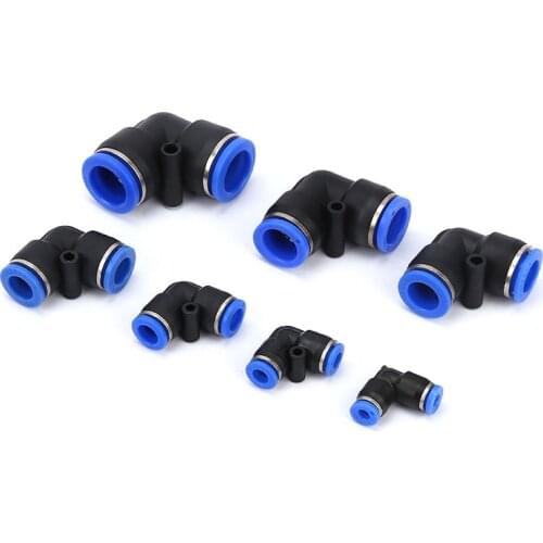 4mm 6mm 8mm 10mm 12mm 14mm 16mm Hose Tube Equal Union Elbow One Touch Air Pneumatic Push In Pipe Fitting Quick Connector