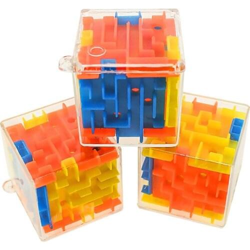 Hand Game Speed Cube Puzzle Game Labyrinth Ball Toys Challenge Finger Toys Funny 3D Cube Puzzle Maze Toy Gifts For Kid