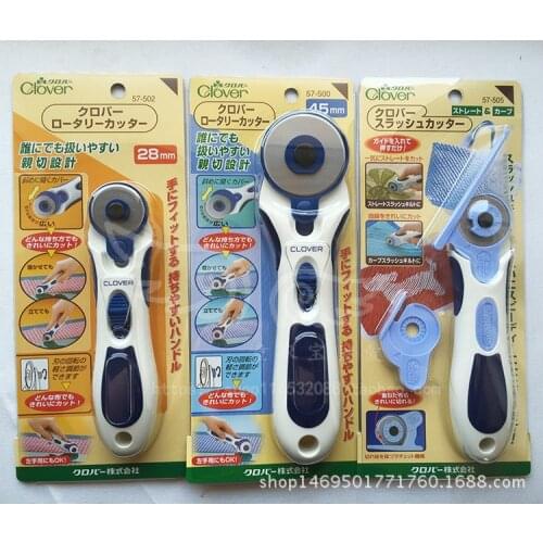 Clover Clover Rotary Cutter 57-500 57-502 57-505 Paper Vinyl Circular Cut Cutting Disc Patchwork Leather Craft Sewing Tool