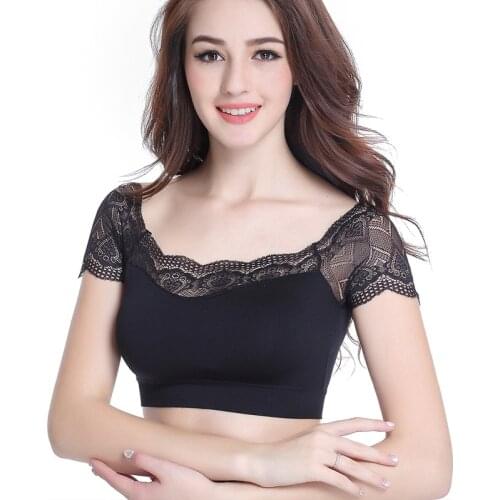 Sexy Women Tank Tops Summer Fashion Casual Crop Top Lace Wrap Bandeau Bralette Top Intimates Sexy Short Tube Tops Chest Crop Top