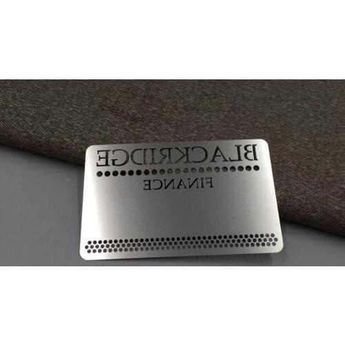 Custom Unique Personalize Name Metal Stainless Steel Card