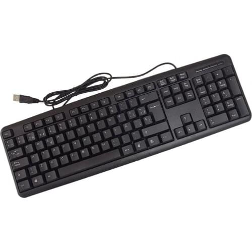 105 Keys Gaming Keyboard Universal Spanish Language Ergonomic USB Wired Keyboard for PC Laptop