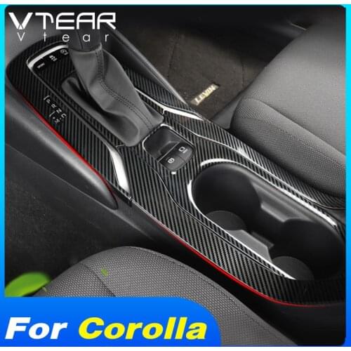 Vtear Central Control Cover Gear Trim Interior Cup Holder Frame Decoration Car Accessories For Toyota Corolla Sedan 2021 Parts