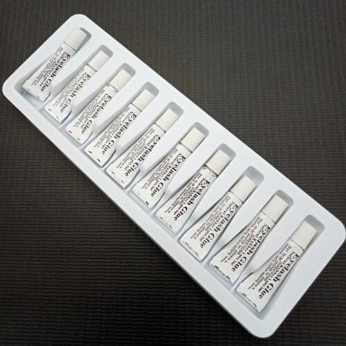 10pcs / Lot False eyelash glue natural rubber Latex eyelash glue waterproof white eyelash glue false eyelash accessories
