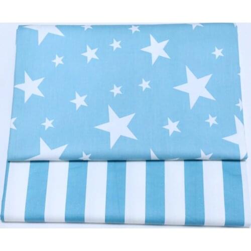 2.35 meters wide thick cotton twill cloth cartoon stars and Stripes Baby bed linen cotton printed cloth