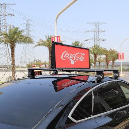 2021 Outdoor 3G/4G Wifi GPS Taxi Roof P3 Digital Scrolling Screen Mobile Car Advertising Display Video Banner Vehical Top Signs