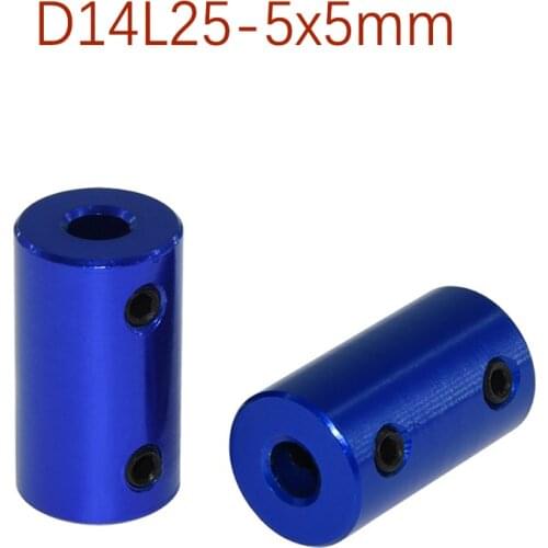 5pcs Shaft Coupler D14L25 Aluminum Coupling Bore 5x5 5x8 8X8mm Blue Flexible coupler Rigid Screw Part For Stepper Motor