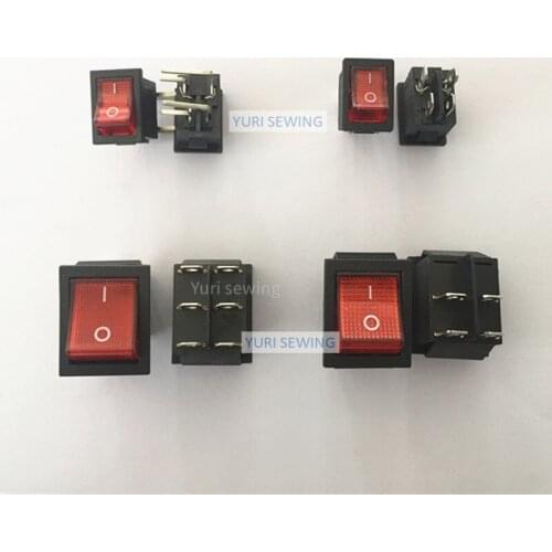 5PCS Control box on off switch 4 pin 6 pin JUKI QIXING HULONG WR ZOJE BROTHER universal industrial sewing machine spare parts