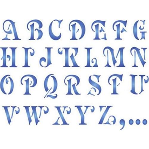 6*8in Uppercase Alphabet Letter Stencil For DIY Scrapbooking Paper Cards Making Crafts Plastic Templates Paint Decor New 2019