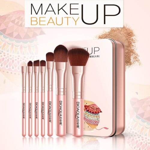 7PCS/SET Professional Women Facial Makeup Brushes Face Cosmetic Beauty Eye Shadow Foundation Blush Brush Tools