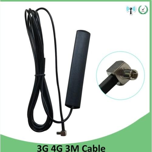 3G 4G LTE antenna TS9 male connector patch antena antenne 700-2600MHz with 3 meter extension cable for modem and router repeater